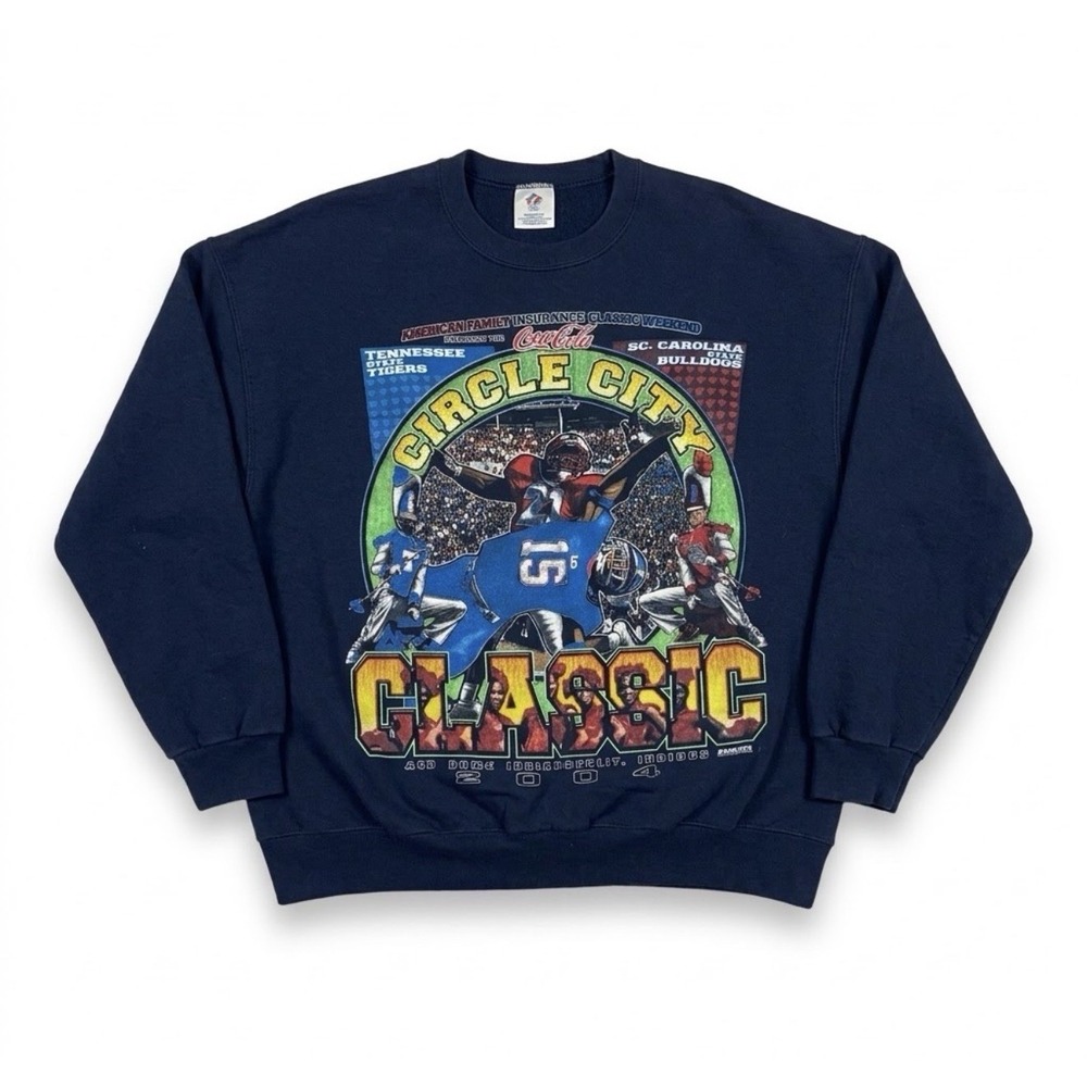 Vintage Circle City Classic XL Rap Tee Tennessee Va South Carolina HBCU L/S